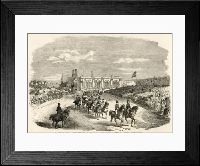 Framed Print : Queen Victorias visit to Leeds Framed Print : Queen Victorias visit to Leeds