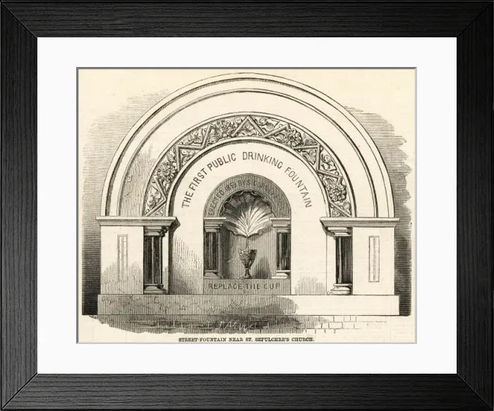 Framed Print : Public Drinking Fountain Framed Print : Public Drinking Fountain