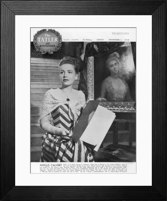 Framed Print : Tatler front-cover: Phyllis Calvert Framed Print : Tatler front-cover: Phyllis Calvert