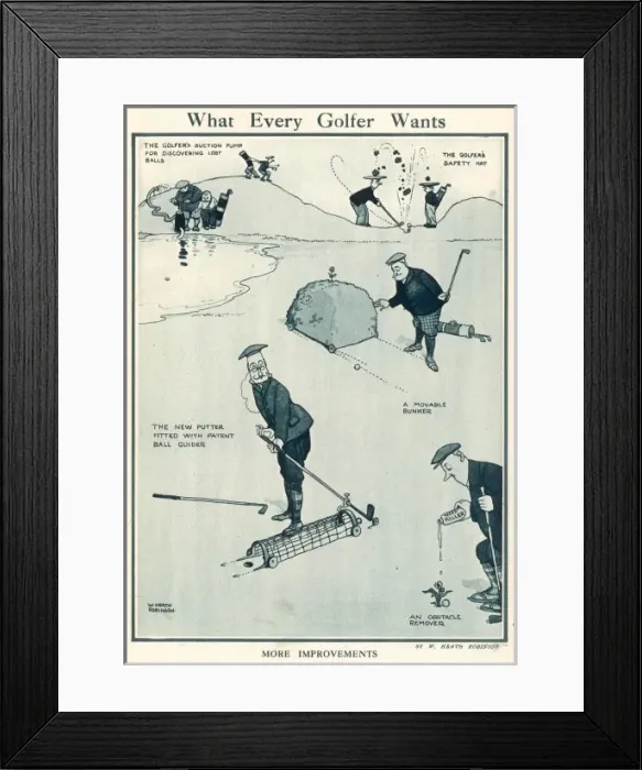 Framed Print : What Every Golfer Wants Framed Print : What Every Golfer Wants