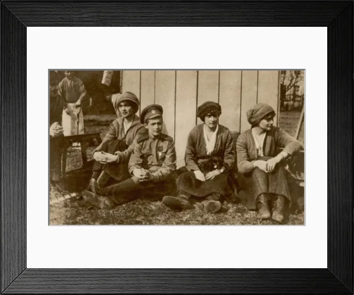 Framed Print : Members of the Russian Imperial Family during their captivit Framed Print : Members of the Russian Imperial Family during their captivit