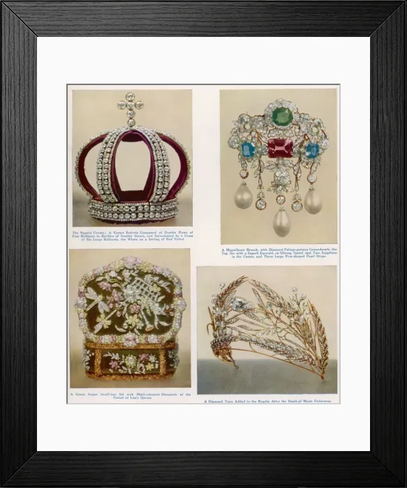 Framed Print : The royal regalia of the Romanoffs Framed Print : The royal regalia of the Romanoffs