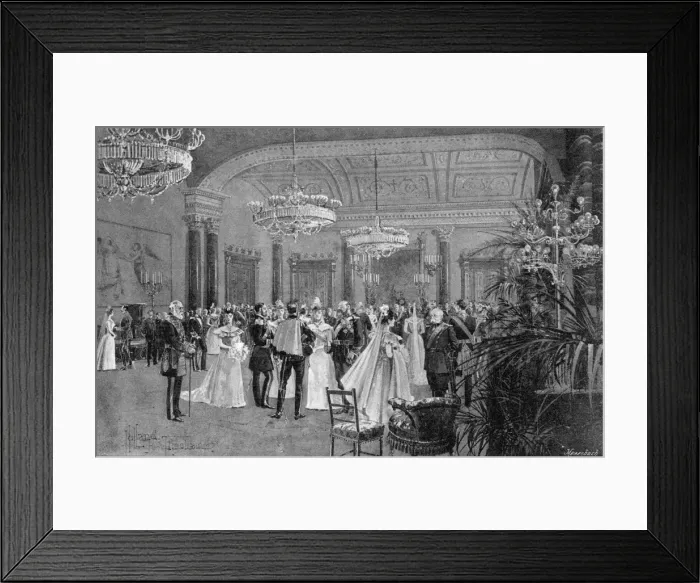 Framed Print : The Imperial wedding at St. Petersburg
