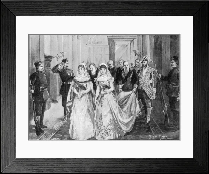 Framed Print : The Imperial wedding at St. Petersburg