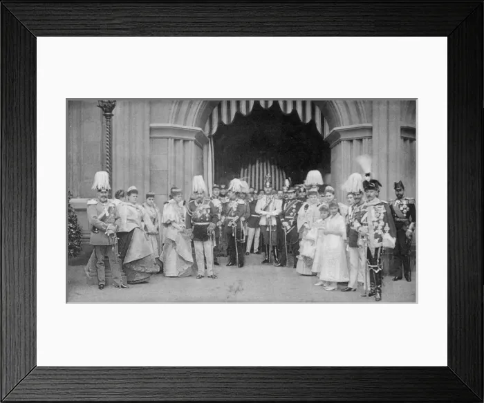 Framed Print : Royal Group at Schloss Coburg Framed Print : Royal Group at Schloss Coburg