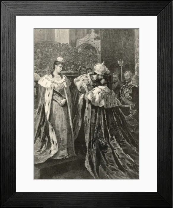 Framed Print : The coronation of Tsar Nicholas II Framed Print : The coronation of Tsar Nicholas II