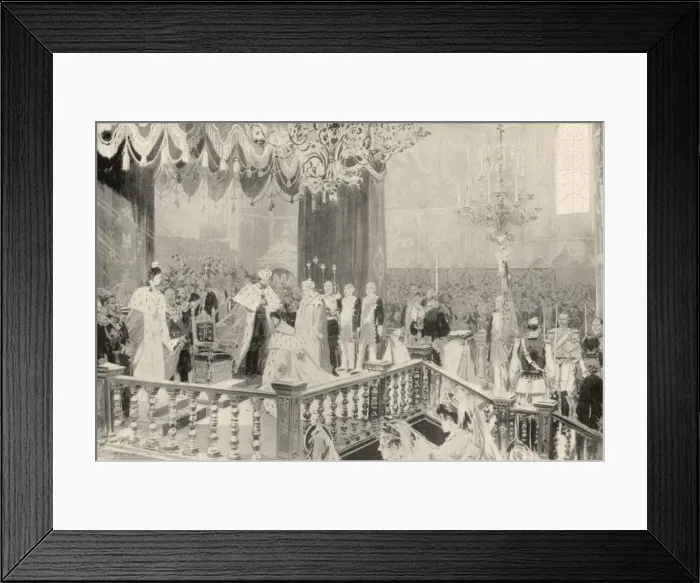 Framed Print : The coronation of Tsar Nicholas II Framed Print : The coronation of Tsar Nicholas II