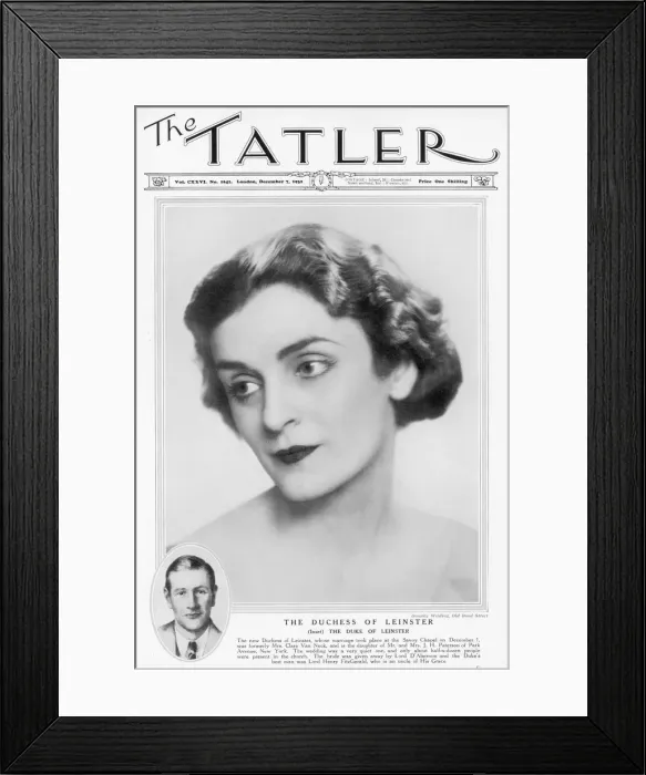 Framed Print : Tatler front-cover: The Duchess of Leinster Framed Print : Tatler front-cover: The Duchess of Leinster