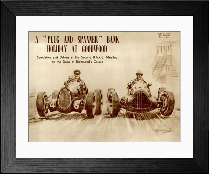 Framed Print : Bank holiday at Goodwood