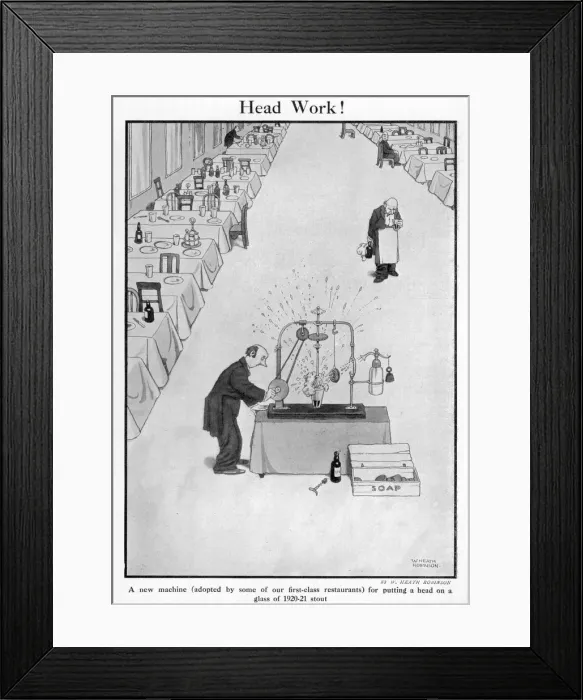 Framed Print : Head Work! by W. Heath Robinson