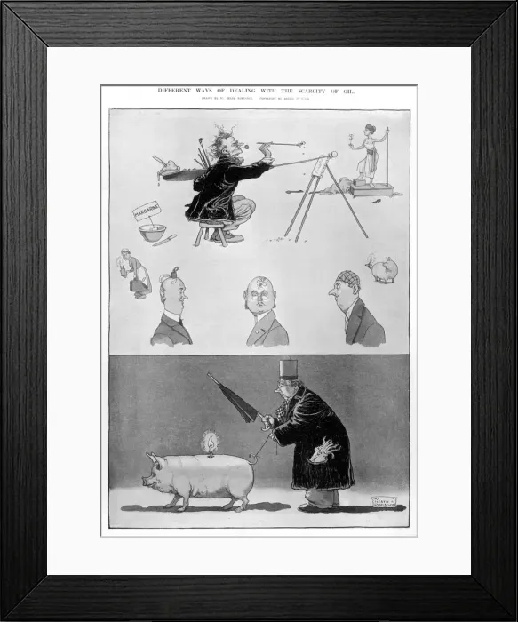 Framed Print : Different ways of dealing with the scarcity of oil Framed Print : Different ways of dealing with the scarcity of oil