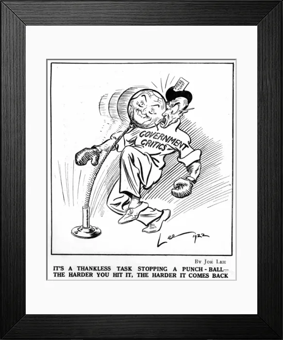 Framed Print : Government Critics