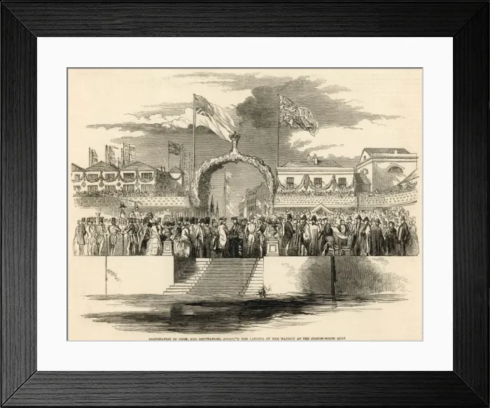 Framed Print : Queen Victoria in Ireland 1849 Framed Print : Queen Victoria in Ireland 1849