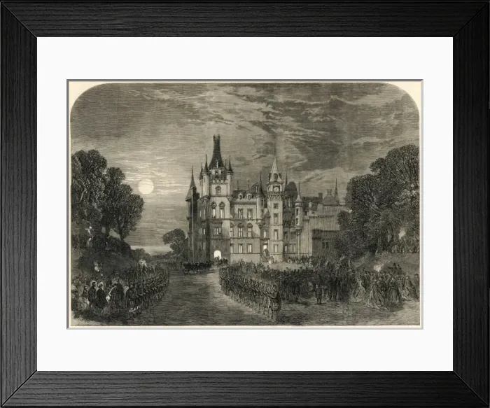 Framed Print : Royal visit to Dunrobin Castle 1866 Framed Print : Royal visit to Dunrobin Castle 1866