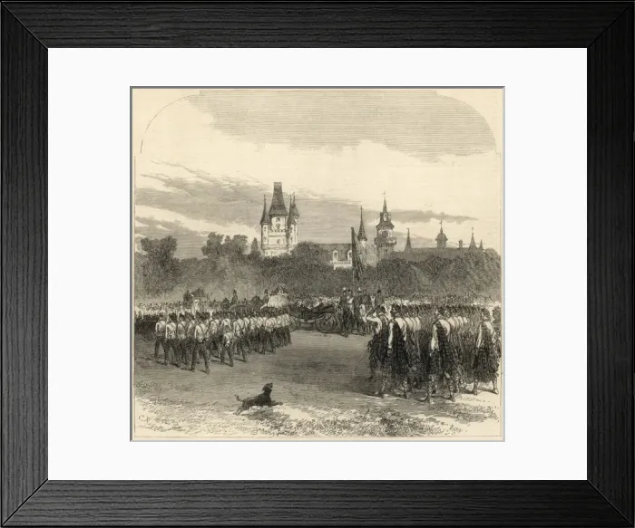 Framed Print : Royal visit to Dunrobin Castle 1866 Framed Print : Royal visit to Dunrobin Castle 1866
