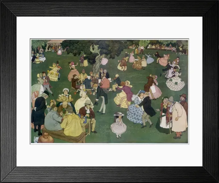 Framed Print : Village Revels by William Heath Robinson Framed Print : Village Revels by William Heath Robinson