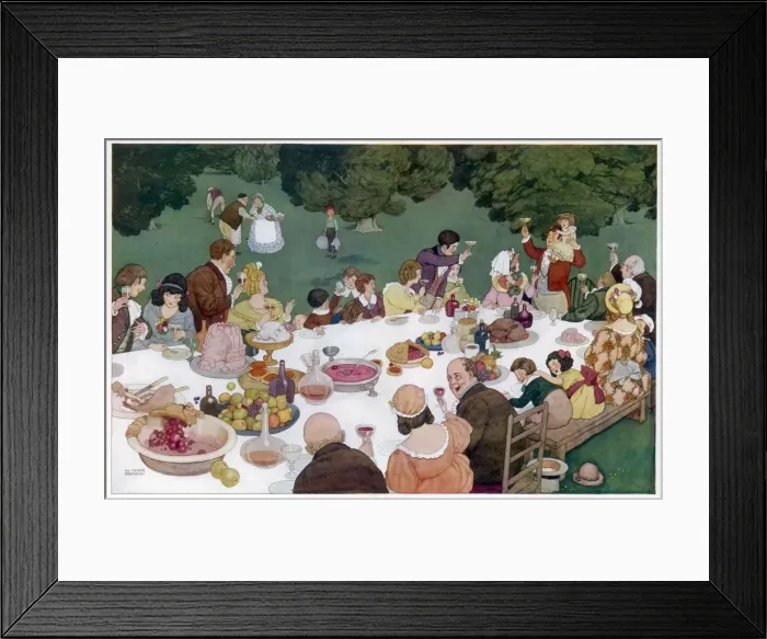 Framed Print : The Toast by William Heath Robinson