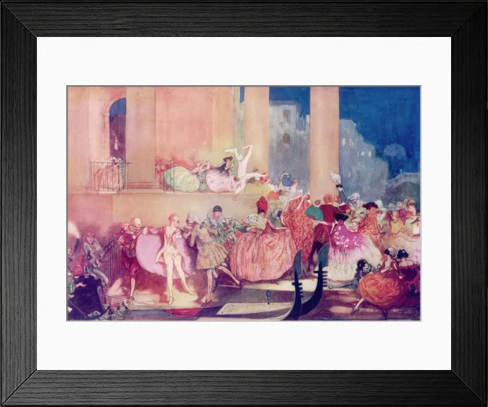 Framed Print : Carnival in Venice by C. H. Shepard