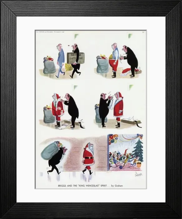 Framed Print : Briggs and the King Wenceslas Spirit by Graham Framed Print : Briggs and the King Wenceslas Spirit by Graham