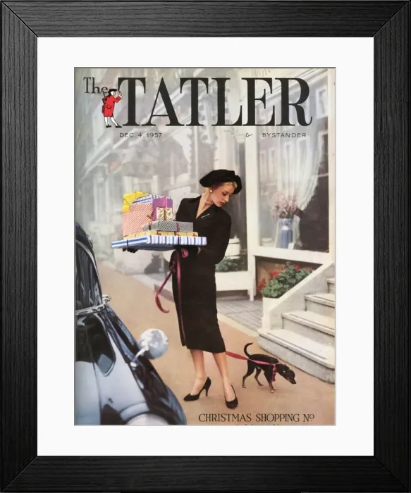 Framed Print : Tatler Christmas Shopping Number 1957 Framed Print : Tatler Christmas Shopping Number 1957