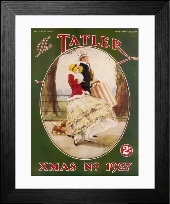 Framed Print : The Tatler Xmas No 1927 Framed Print : The Tatler Xmas No 1927