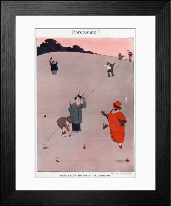 Framed Print : Foretunate by William Heath Robinson Framed Print : Foretunate by William Heath Robinson