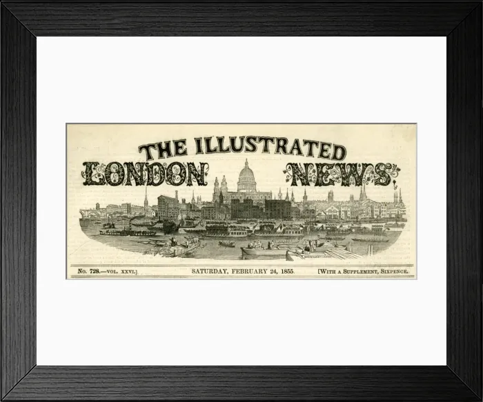 Framed Print : Iln Masthead Framed Print : Iln Masthead