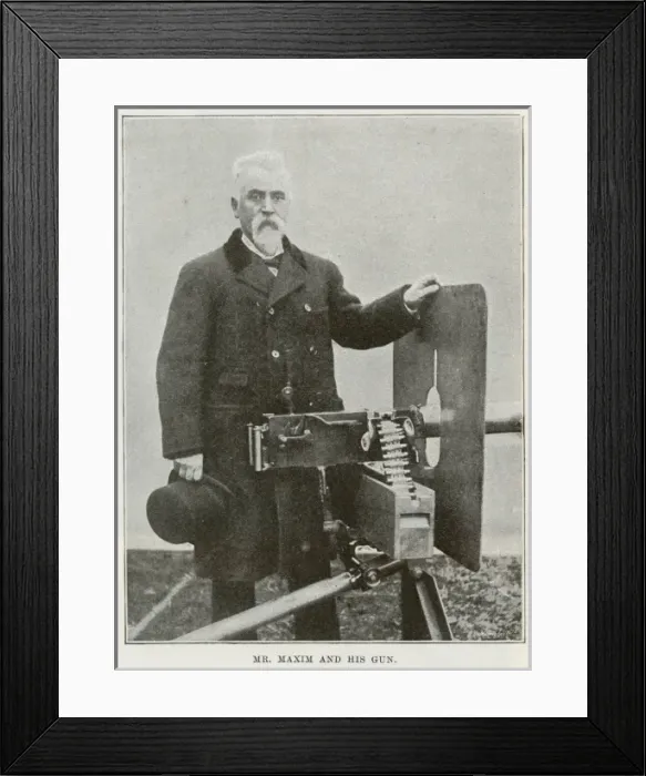 Framed Print : Maxim and his machine gun Framed Print : Maxim and his machine gun