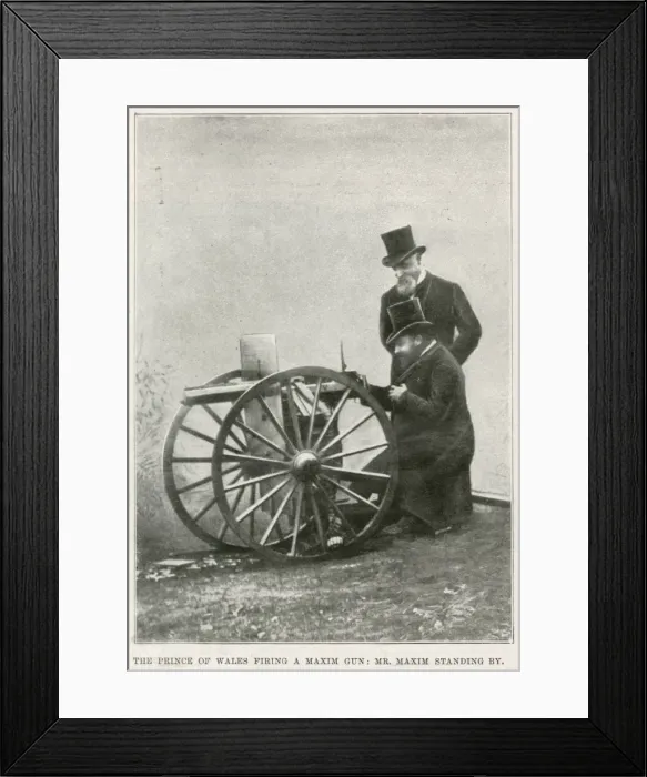 Framed Print : Maxim and his machine gun Framed Print : Maxim and his machine gun