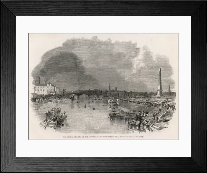 Framed Print : Clydesdale Amateur Rowing Club Regetta Framed Print : Clydesdale Amateur Rowing Club Regetta