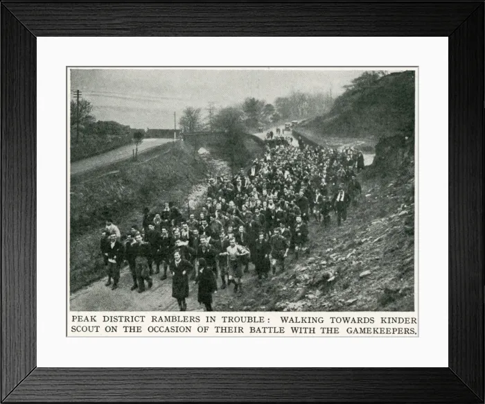 Framed Print : Mass Trespass of Kinder Scout Framed Print : Mass Trespass of Kinder Scout