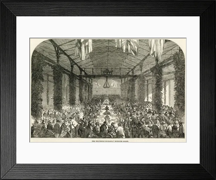 Framed Print : The Wolverton Mechanics Institute soiree Framed Print : The Wolverton Mechanics Institute soiree