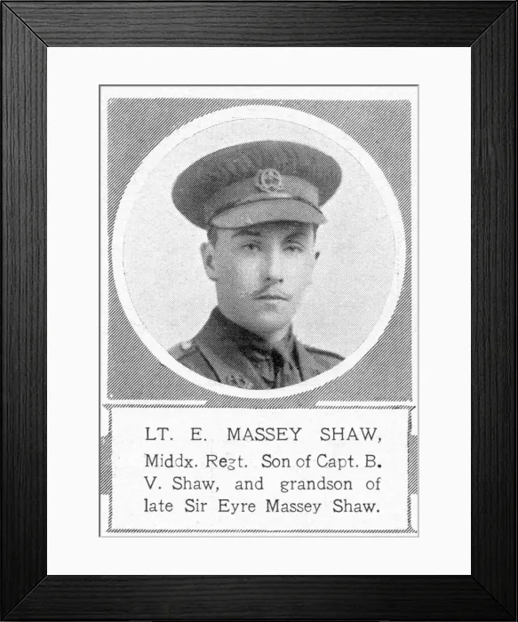 Framed Print : Lieutenant Eyre Massey Shaw Framed Print : Lieutenant Eyre Massey Shaw