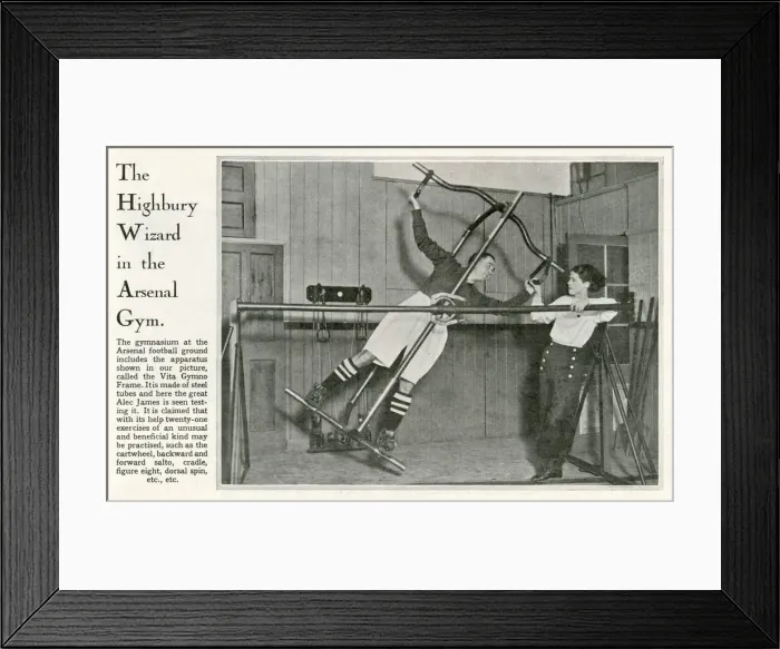 Framed Print : Alec James of Arsenal in the gym Framed Print : Alec James of Arsenal in the gym