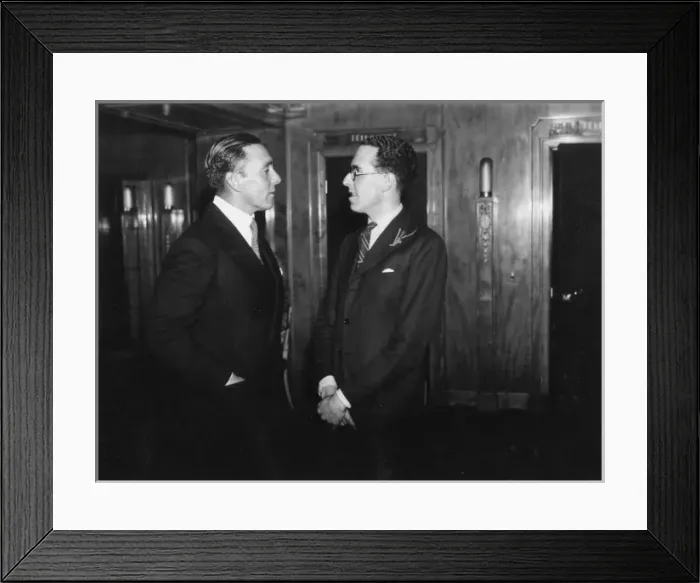 Framed Print : George O Brien and Victor Stiebel