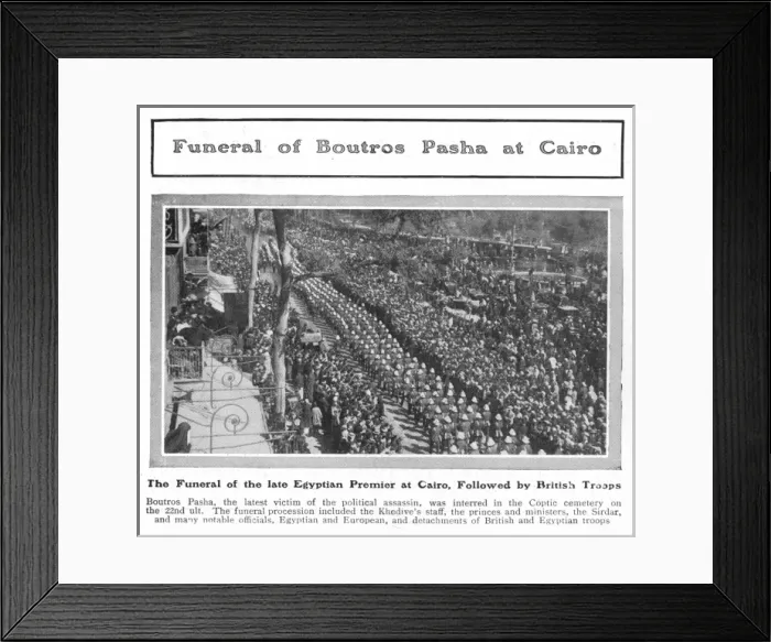 Framed Print : Funeral of Boutros Pasha Ghali Framed Print : Funeral of Boutros Pasha Ghali