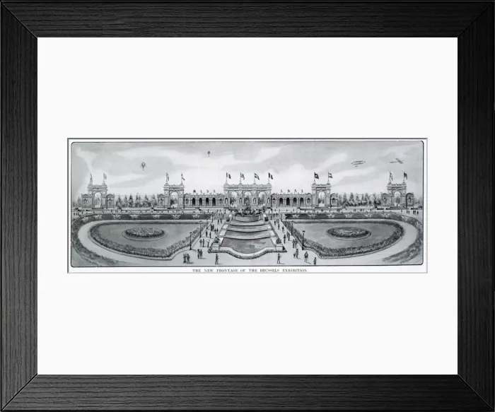 Framed Print : On August 4th and 5th 1910 there was a big fire starting at central gallery Framed Print : On August 4th and 5th 1910 there was a big fire starting at central gallery