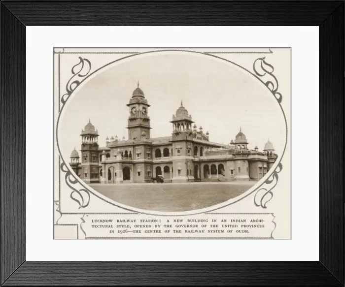 Framed Print : Lucknow Railway Station, India Framed Print : Lucknow Railway Station, India