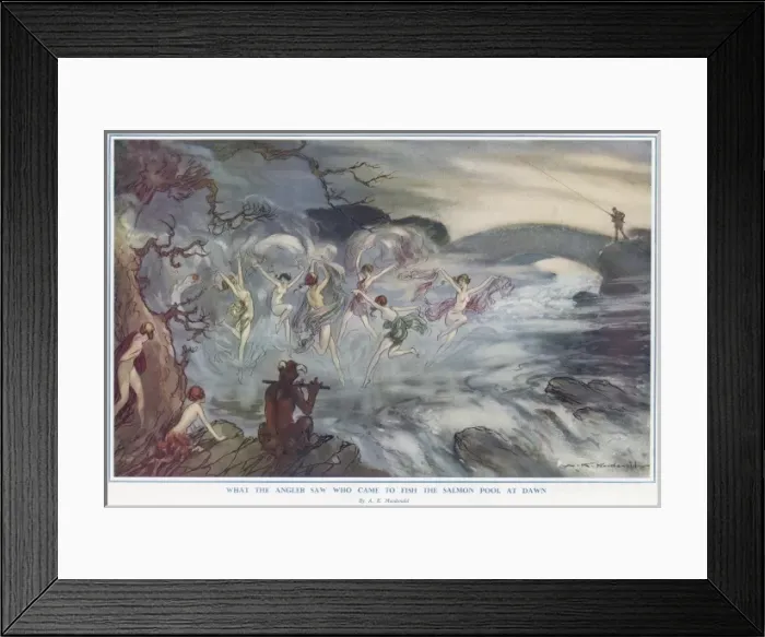 Framed Print : What the Angler Saw by A. K. Macdonald Framed Print : What the Angler Saw by A. K. Macdonald