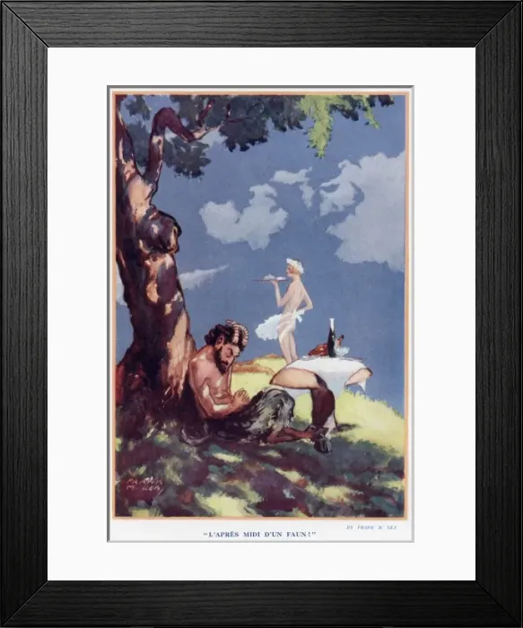 Framed Print : L Apres Midi D Un Faun by Frank M. Lea Framed Print : L Apres Midi D Un Faun by Frank M. Lea