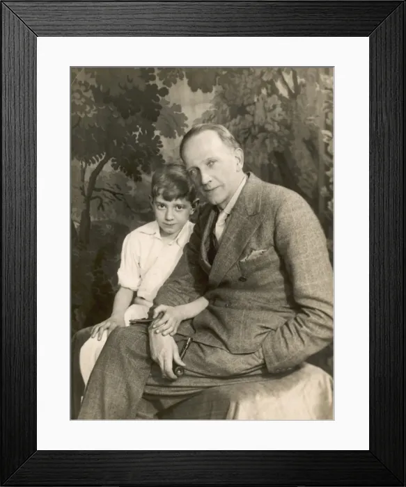 Framed Print : A. A. Milne with Christopher Robin Framed Print : A. A. Milne with Christopher Robin