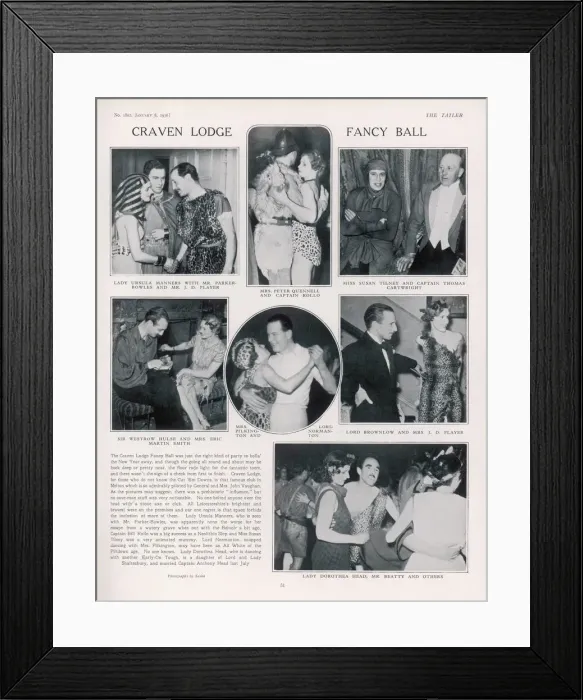 Framed Print : Craven Lodge Fancy Ball