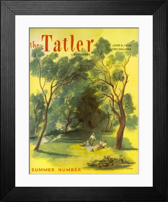 Framed Print : The Tatler front cover 1956