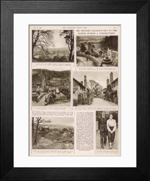 Framed Print : Sir Richard Aclands Gift to the Nation Starts a Controversy Framed Print : Sir Richard Aclands Gift to the Nation Starts a Controversy