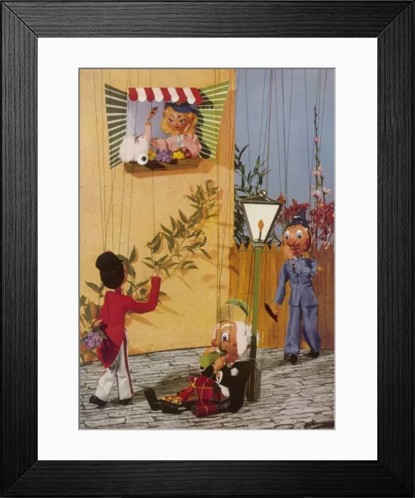 Framed Print : Pelham puppets