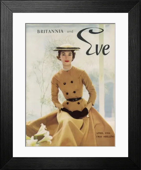 Framed Print : Britannia and Eve front cover, April 1954