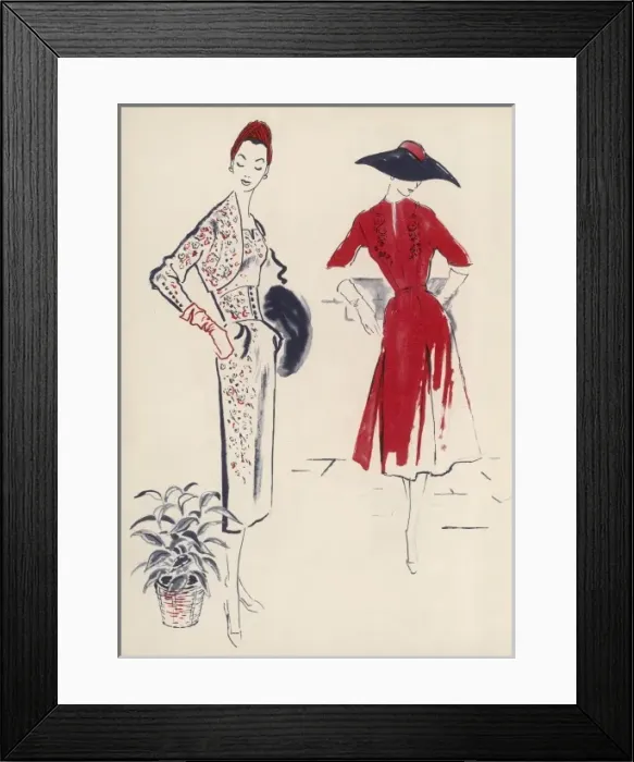 Framed Print : Fashions for 1954 Framed Print : Fashions for 1954