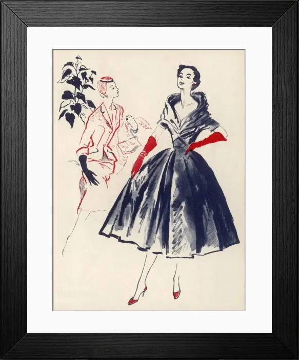Framed Print : Fashions for 1954 Framed Print : Fashions for 1954