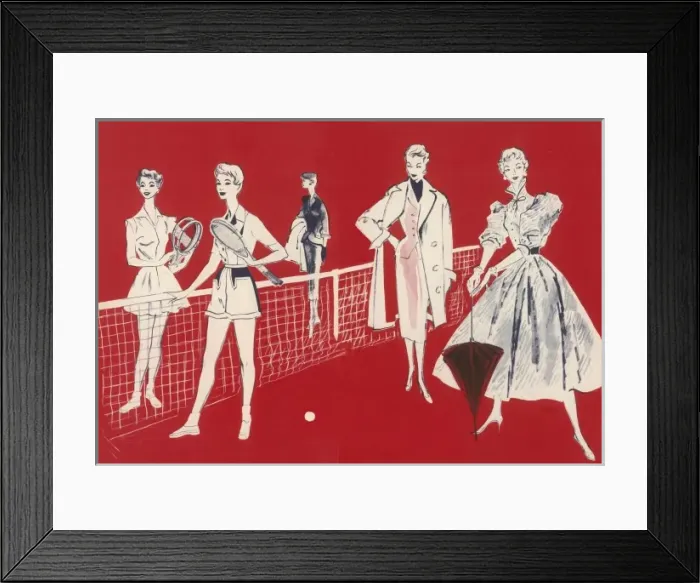 Framed Print : Summer fashions for 1954 Framed Print : Summer fashions for 1954
