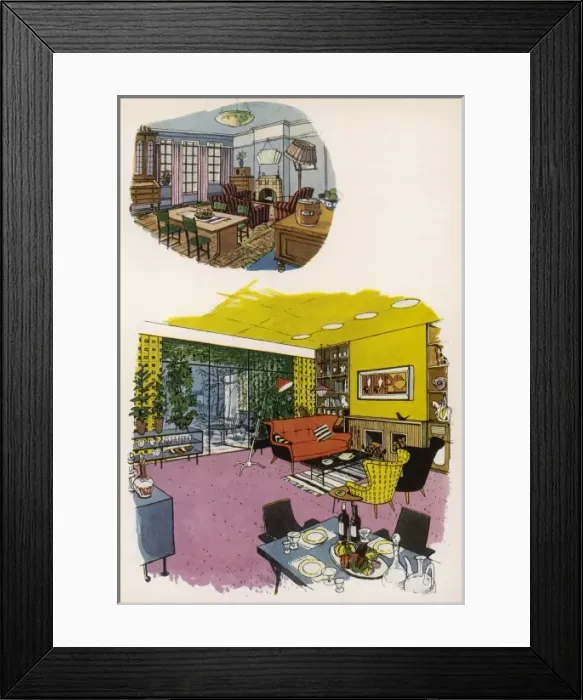 Framed Print : Californian style living room Framed Print : Californian style living room